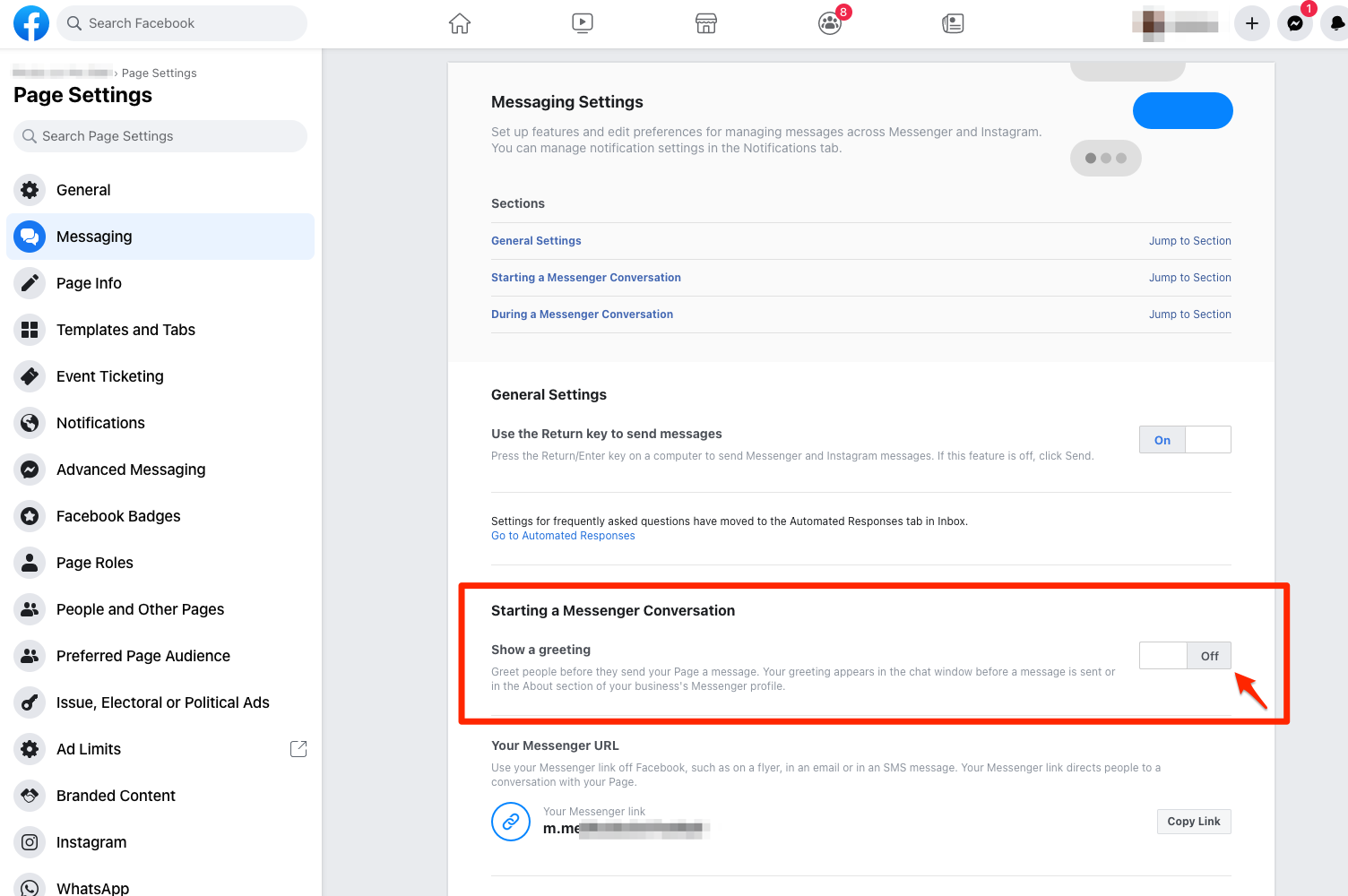 How To Turn Off Facebook Messenger s Automated Greeting PSAI Help